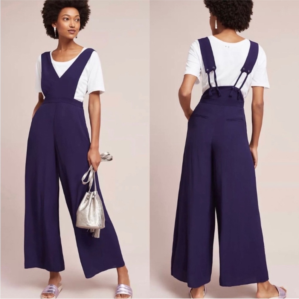 Anthropologie Maeve Pinafore Jumpsuit